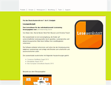 Tablet Screenshot of lesetraining.ch